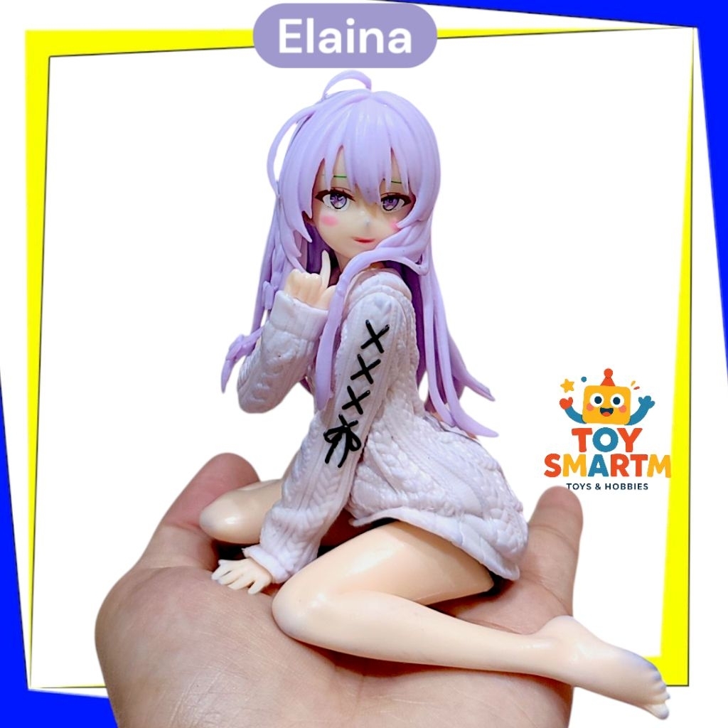 Figure Anime Majo no Tabitabi elaina Sitting Figure Elaina Anime