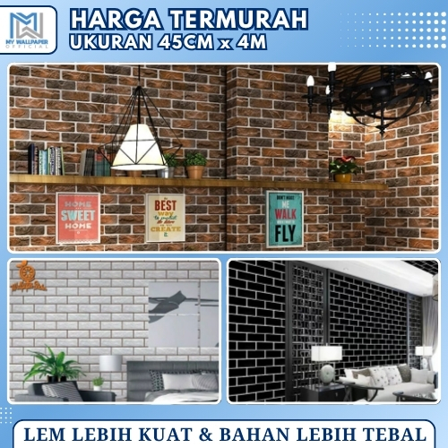 Wallpaper Dinding Motif Batu Bata Oren Acak Wallpaper Dinding Batu Alam Wallpaper Dinding Aestetic