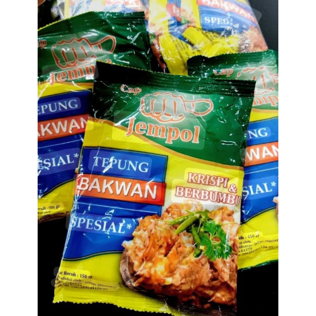 

TEPUNG BAKWAN CAP JEMPOL 100gram (isi 10 pack)