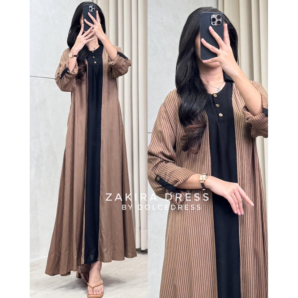 Zakira dress / gamis jumbo/ Dress Wanita Terbaru / Dress Wanita Kekinian