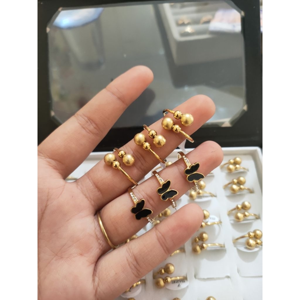 Cincin titanium model terbaru ANTI KARAT