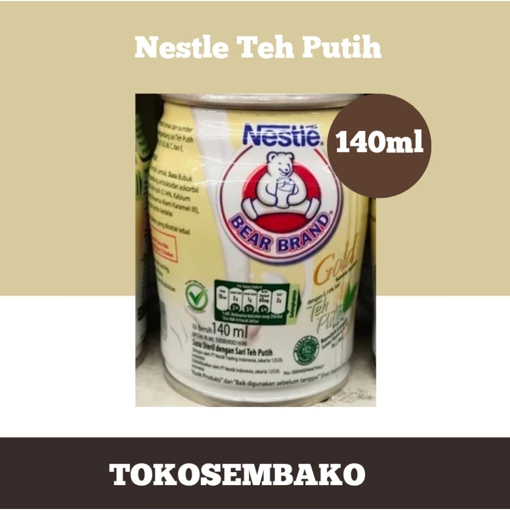 

Nestle Bear Brand Teh Putih dan Malt Putih