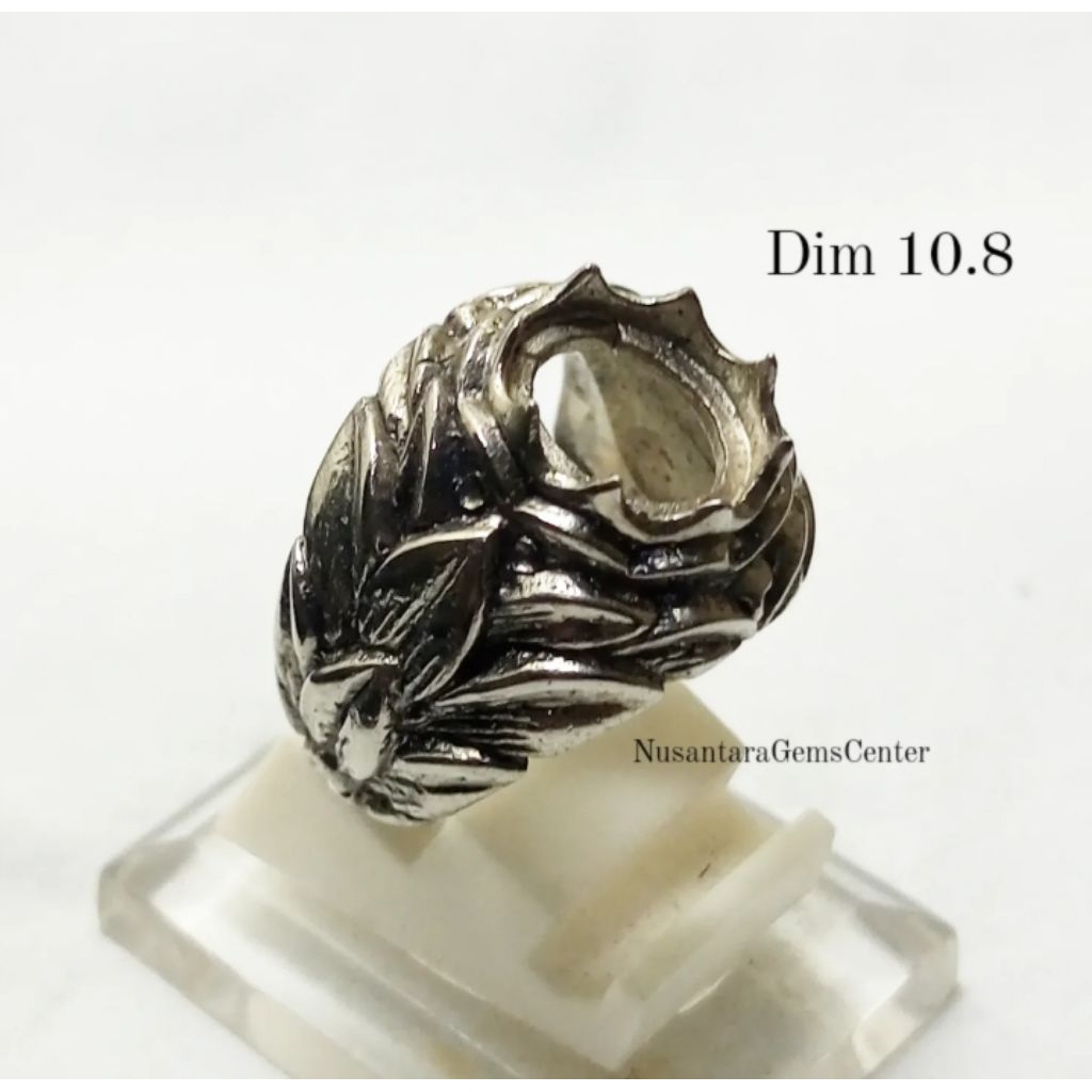 Cincin Emban Alpaka Custome Ukir Model Perak