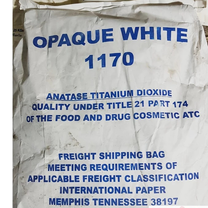 

Opaque White 1170 / Titanium Dioxide Pemutih Makanan 1 Kg / Powder Pangan Minuman Food