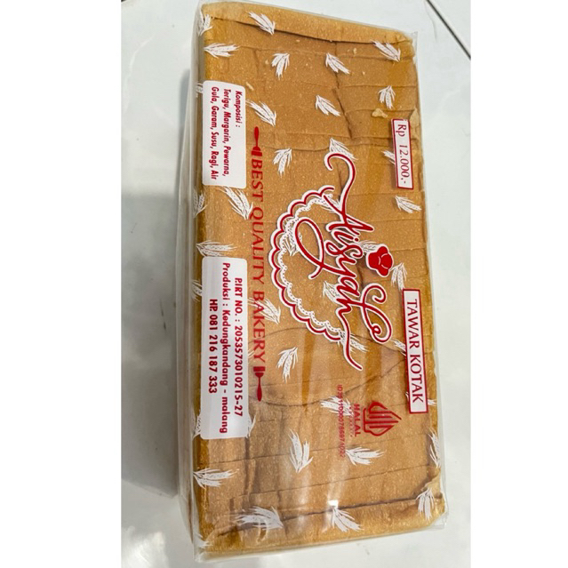 

Roti tawar Lembut Aisyah