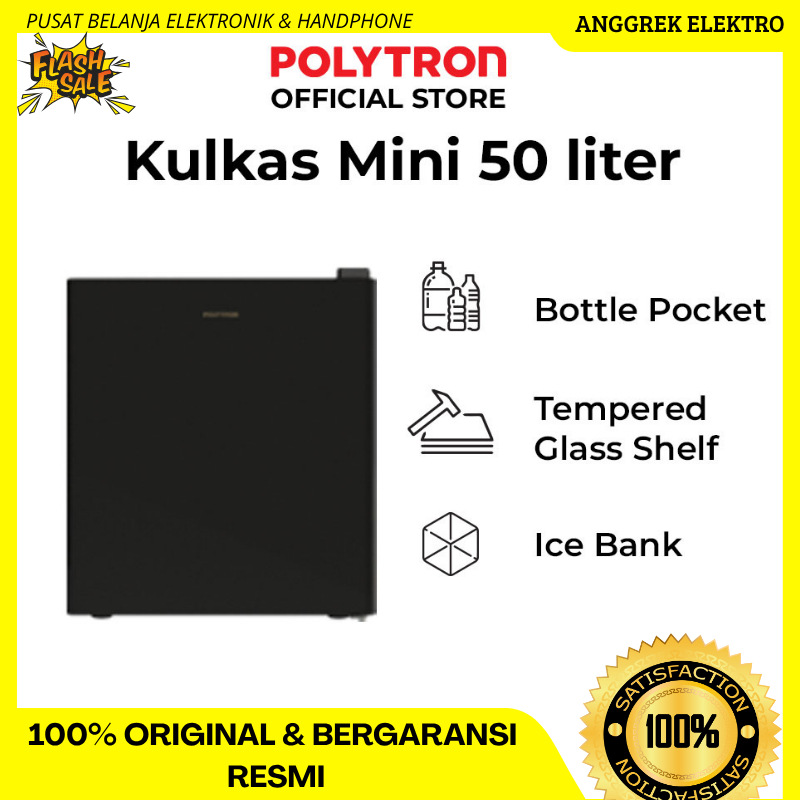 Kulkas Minibar Polytron PRH51 garansi resmi