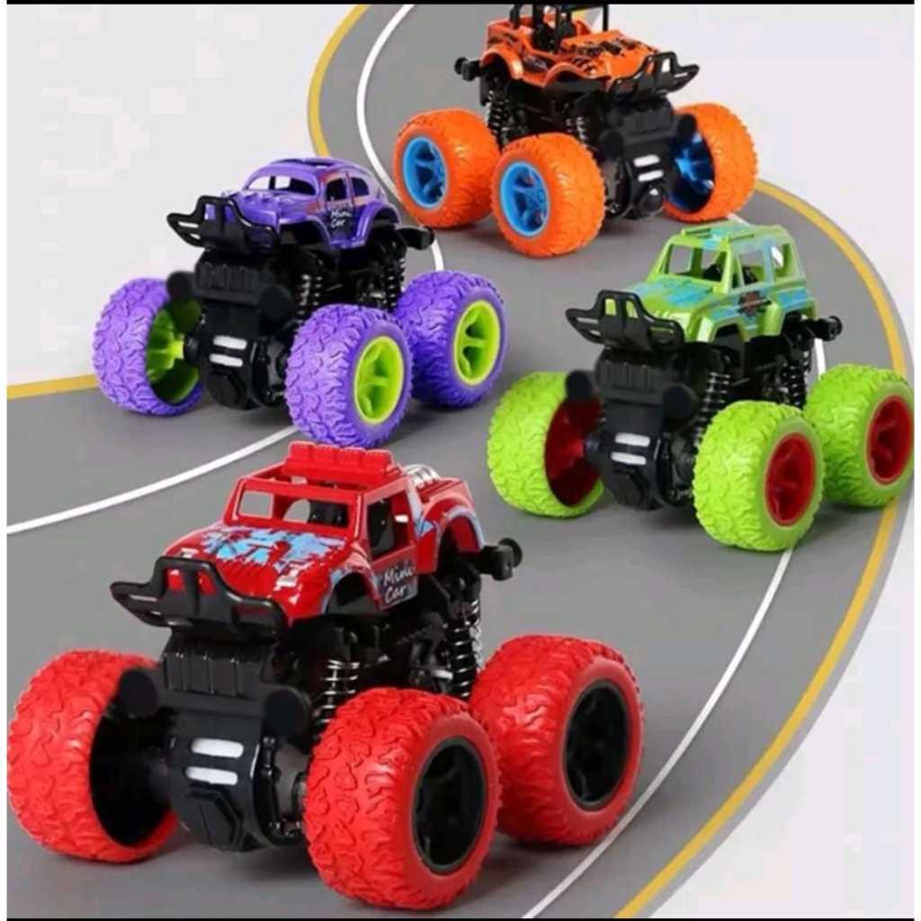[ GROSIR 4 PCS ] HOT WHEELS monster truck / Mainan mobil Mini Car Monster Truck