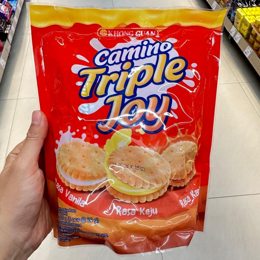

Khong Guan Camino Triple Joy Pouch 6x20gram