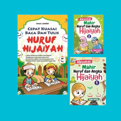 Paket Buku Anak, Buku Anak Murah, Hijaiyah, Mahir Hijaiyah, Huruf Dan Angka Hijaiyah Bukumusi Ori