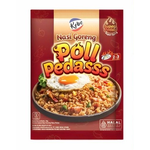 

Kobe Bumbu Instan Nasi Goreng Poll Pedas 12g