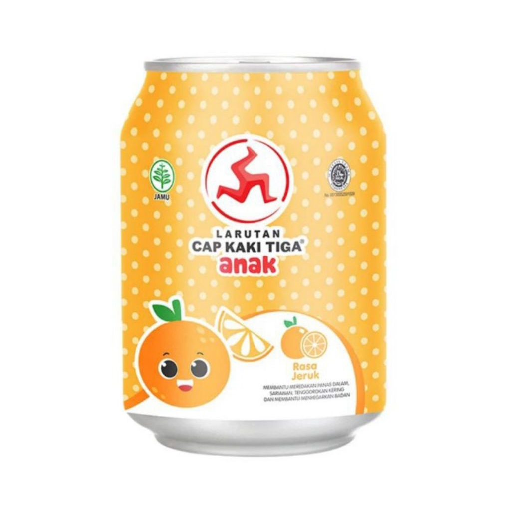 

Cap Kaki Tiga Anak Larutan Penyegar Jeruk Kaleng 238ml