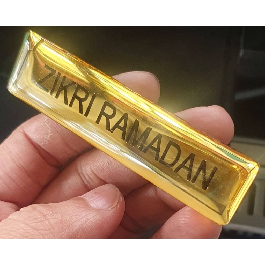 

Name Tag / papan Nama Dada GRAFIR MIRROR GOLD elegan
