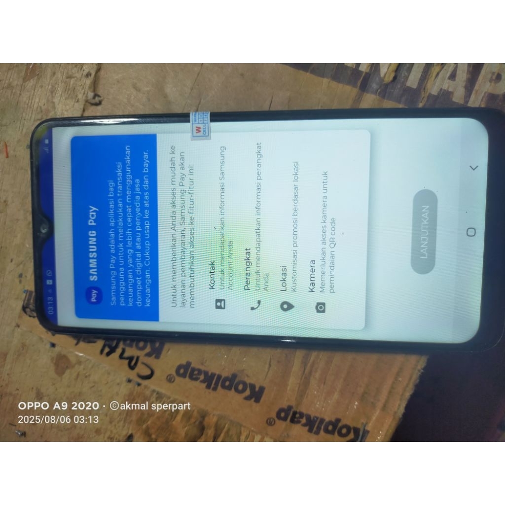 LCD SAMSUNG A10S ORIGINAL COPOTAN