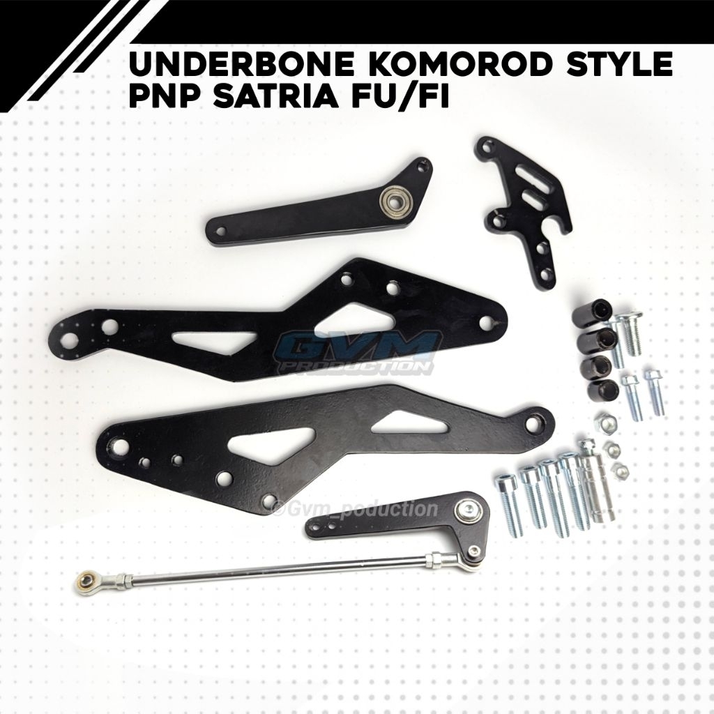 Underbone Satria Fu/Fi KOMOROD STYLE PNP Satria Fu karbu & injeksi Bahan Plat Besi