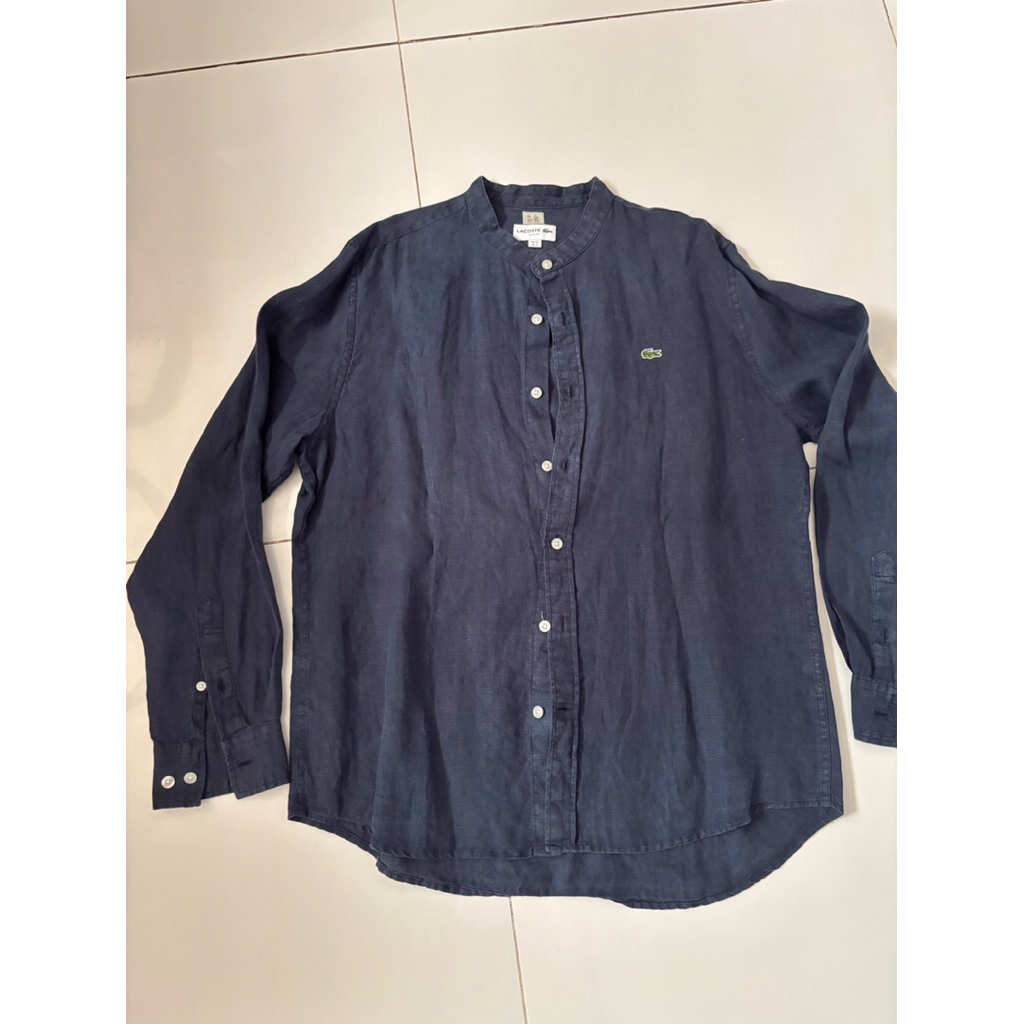 kemeja lengan panjang second original lacoste