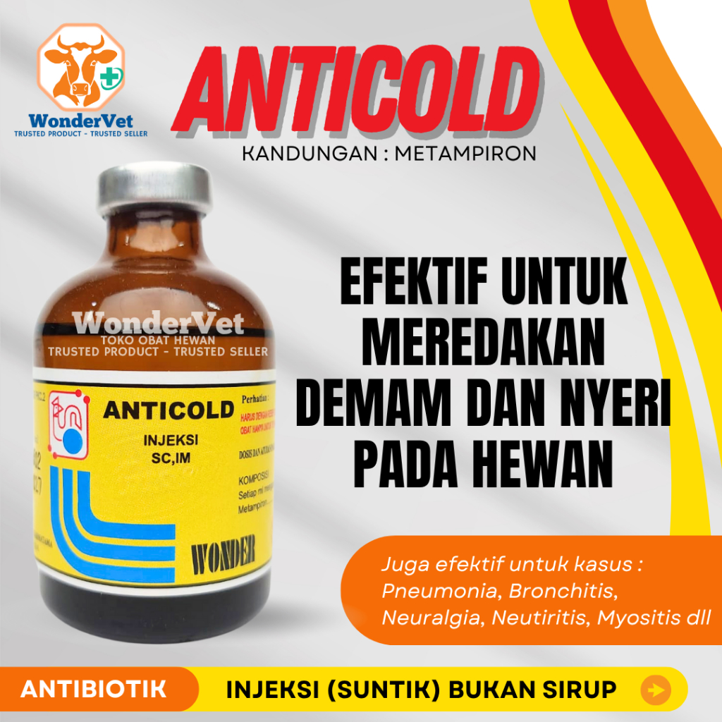 ANTICOLD - OBAT DEMAM HEWAN - OBAT NYERI HEWAN