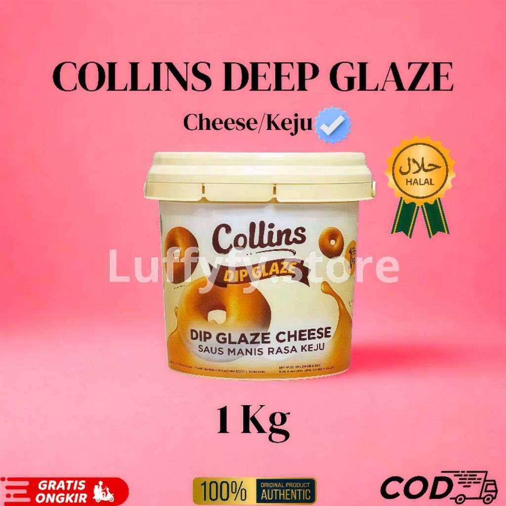 

Collins Glaze Cheese Keju 1kg Untuk Topping Donat