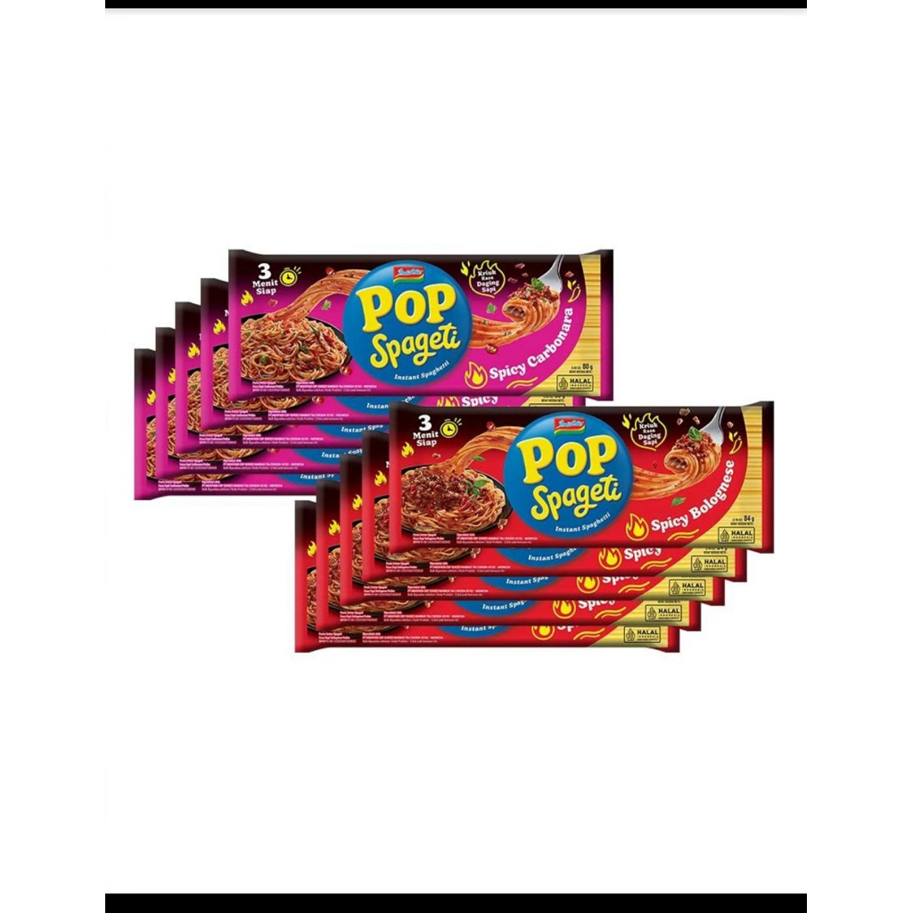 

Indomie Pop Spageti Carbonara & Bolognese