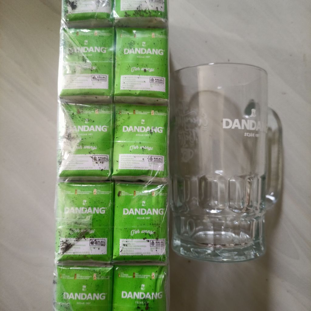 

Teh Dandang Hijau 1 Slop kemasan 7gr / 50 pcs + Bonus Gelas 1 pcs