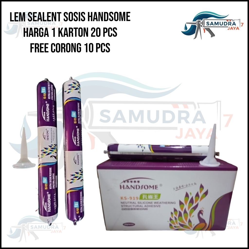 

ucl_gramari - lem sealant sosis handsome 20 pcs - lem kaca, lem silicone, lem netral