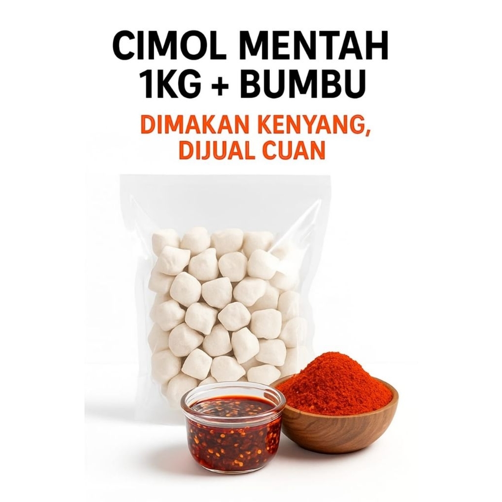 Cimol Original Mentah Frozen 1 kg siap goreng