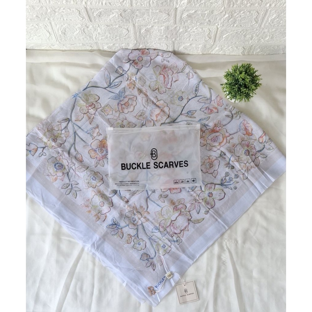 JILBAB SEGI EMPAT BUCKLE MOTIF CANTIK UNGU, COKSU, BIRU