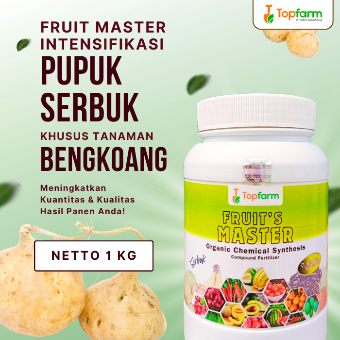 Pupuk Serbuk Topfarm / Pupuk Pembesar Buah Bengkoang / Pupuk Bengkoang Terbaik / Pupuk Booster Bengk