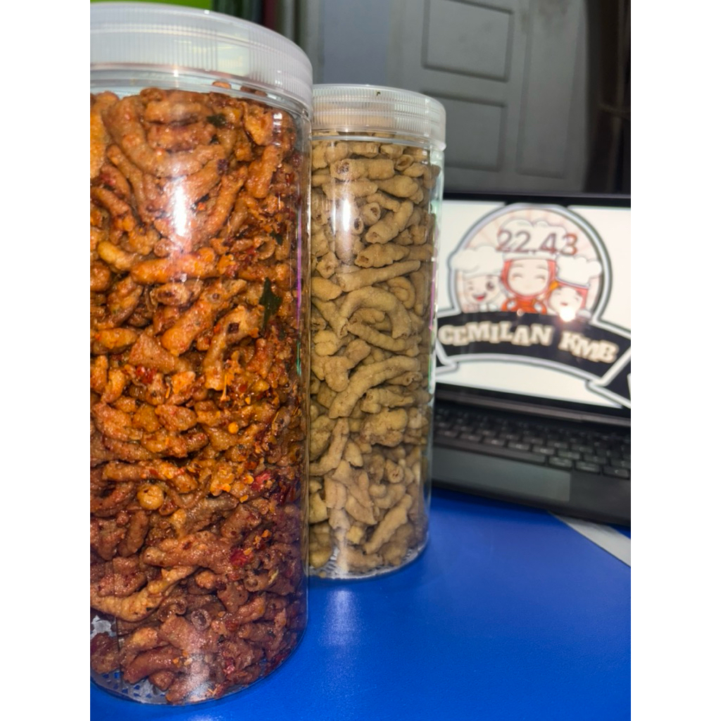 

KRIPIK USUS AYAM PEDAS DAUN JERUK ATAU ORIGINAL TOPLES 1300ML