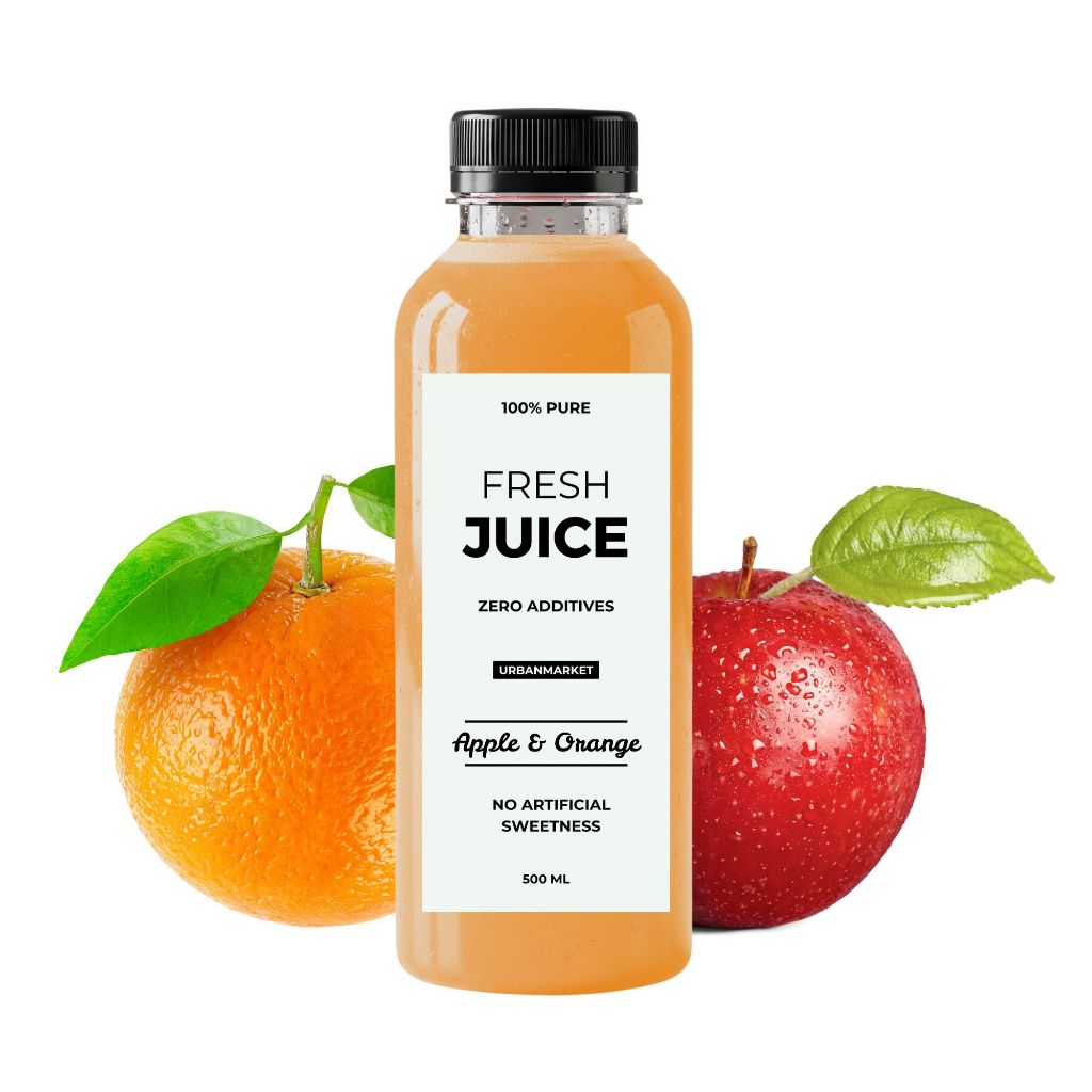 

Jus Apel Jeruk Segar Cold Pressed 500 ml – 100% Buah Asli, Murni Tanpa Gula Tambahan