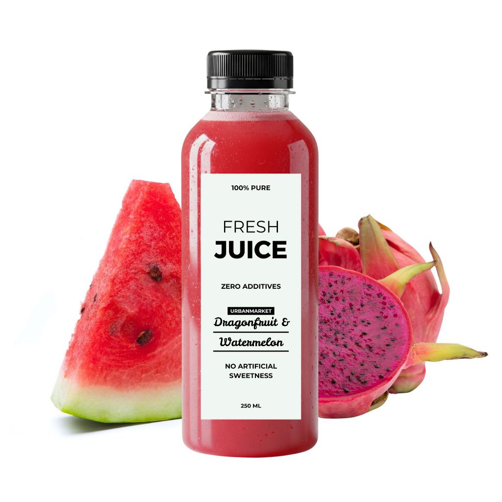 

Jus Buah Naga Semangka Segar Cold Pressed 250 ml – 100% Buah Asli, Murni Tanpa Gula Tambahan