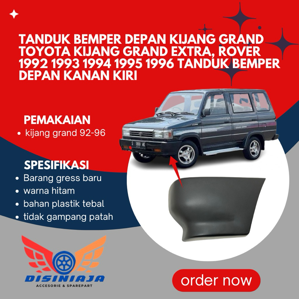 TOYOTA KIJANG GRAND EXTRA, ROVER 1992 1993 1994 1995 1996 TANDUK BEMPER DEPAN SET