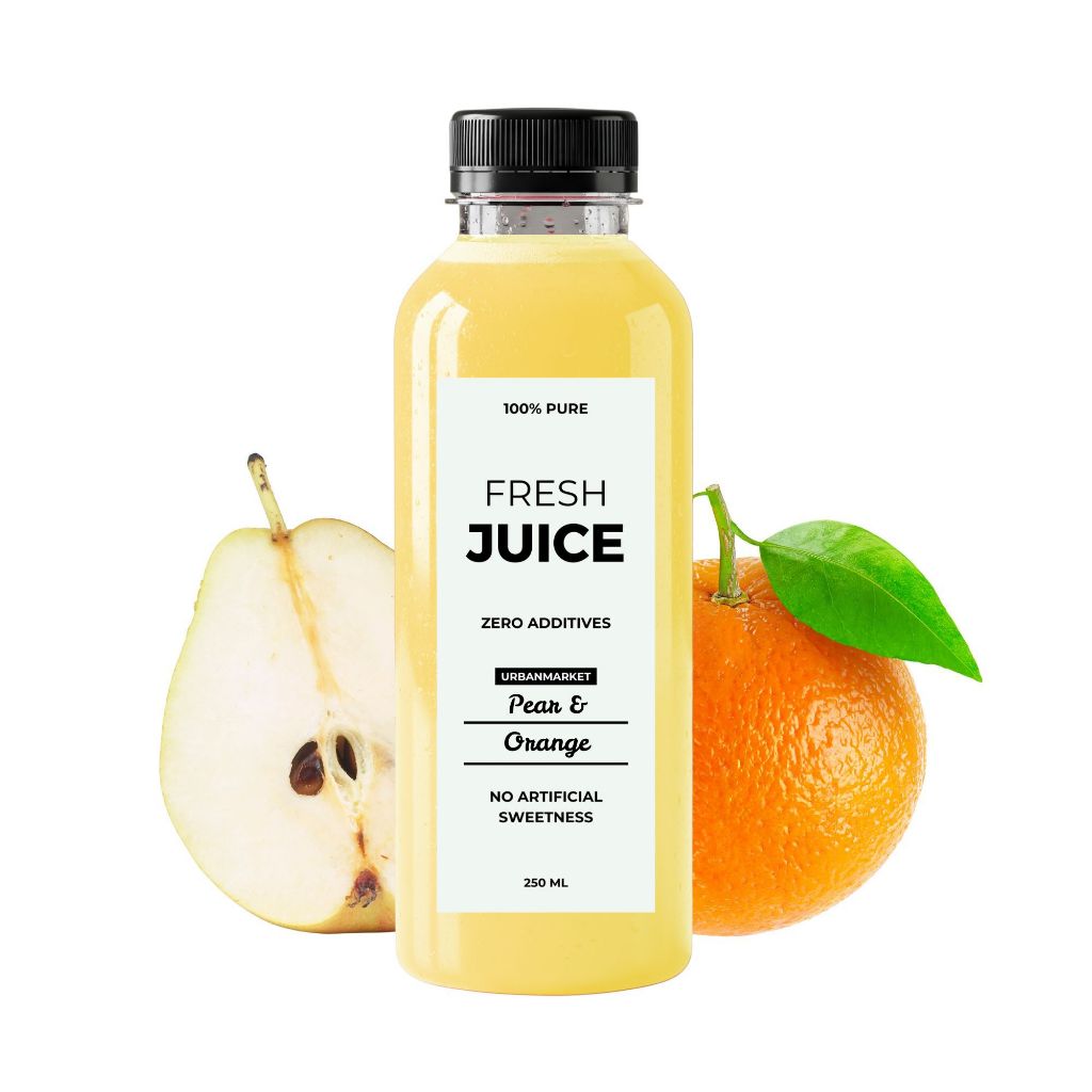 

Jus Pear Jeruk Segar Cold Pressed 250 ml – 100% Buah Asli, Murni Tanpa Gula Tambahan