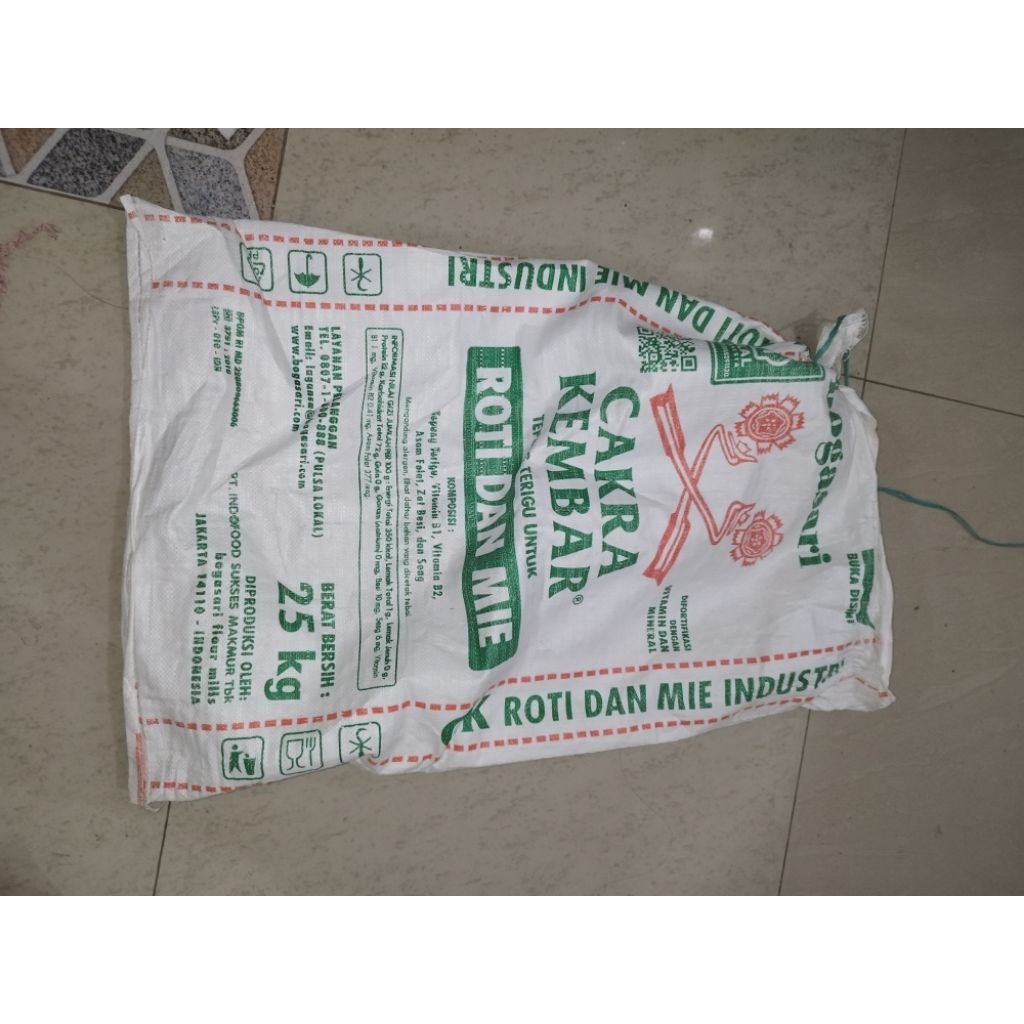 Karung bekas / Karung bekas Roti 25 kg / karung bekas beras 50 KG