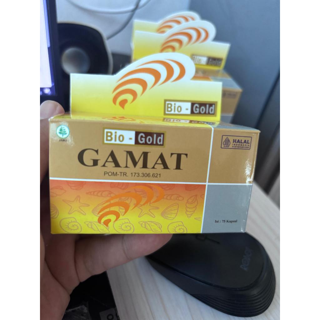 Bio-Gold GAMAT Isi 75 Kapsul ORIGINAL | Kapsul Gamat Emas