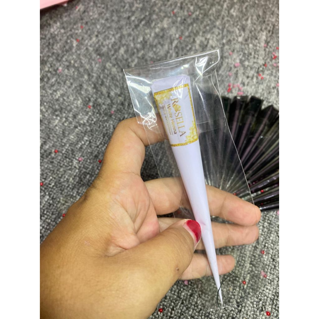 White henna dan HENNA LATTE Rosella by RAHMA HENNA READY
