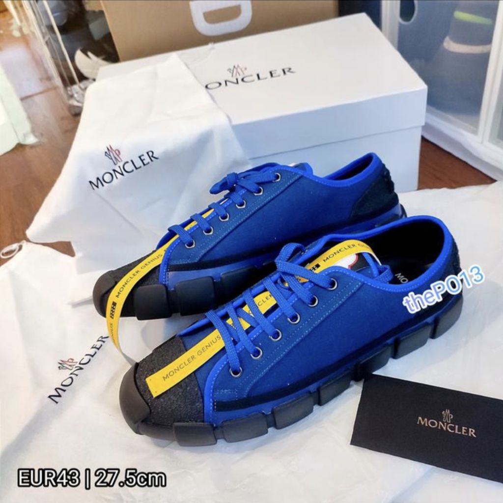 MONCLER GENIUS 5 X CRAIG GREEN BRADLEY LOW TOP SNEAKERS BLUE AUTHENTIC 100% BNIB