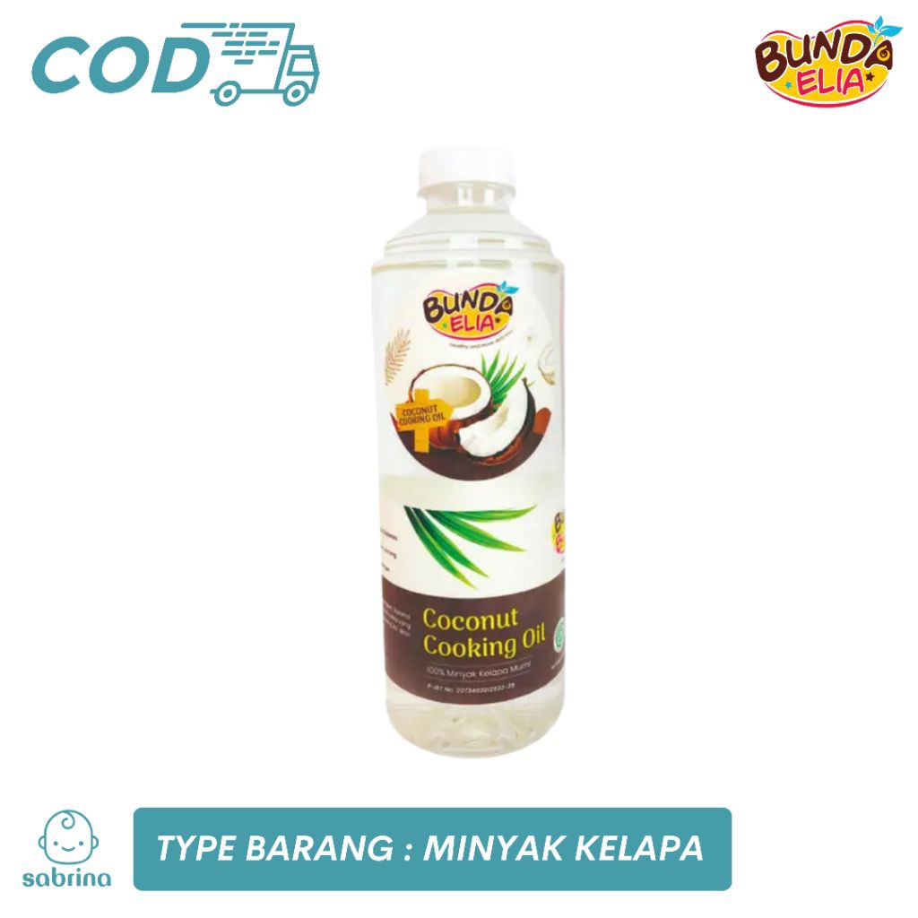 

[Sabrina] Bumbu Bunda Elia Coconut Cooking Oil 500mlMinyak MPASI |BB Booster |Lemak MPASI |Minyak Kelapa