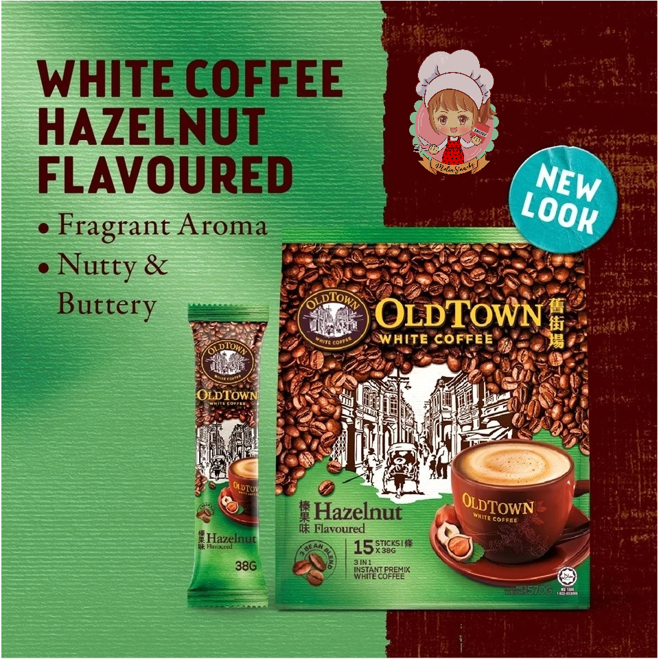 

OLD TOWN Hazelnut Instant Premix 3in1 White Coffee 35g x 15’s