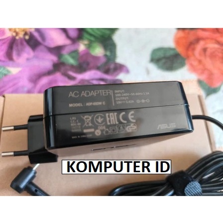Adaptor Asus 19v 3.42a 65Watt Square Jack Kecil DC 40135 X441MA X441U E203 X46U X456UA X456UB X456UF