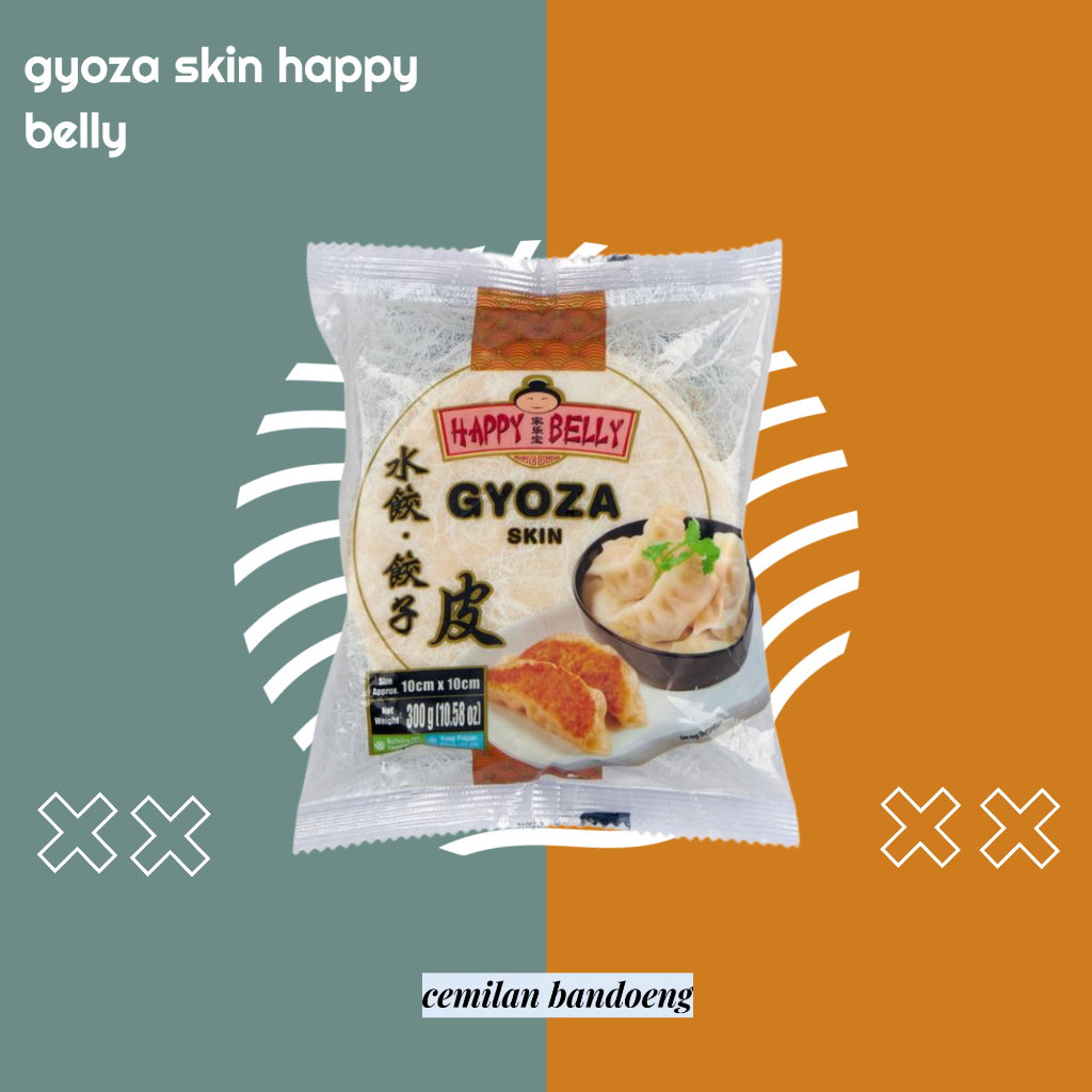 

HAPPY BELLY GYOZA SKIN BKS 300 GR (FROZEN FOOD) / GYOZA