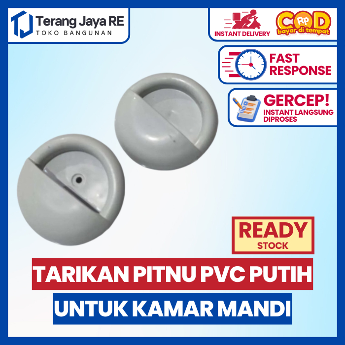 Tarikan Pintu Kamar Mandi / Handle PVC Plastik