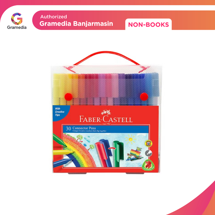 

Gramedia Banjarmasin - Spidol Warna Faber Castell Connector Pen Isi 30 Gift Case