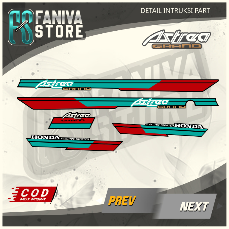 STRIPING ASTREA BULUS / STRIPING ASTREA BULUS KLASIK / STRIPING GRAND BULUS MODEL ORIGINAL