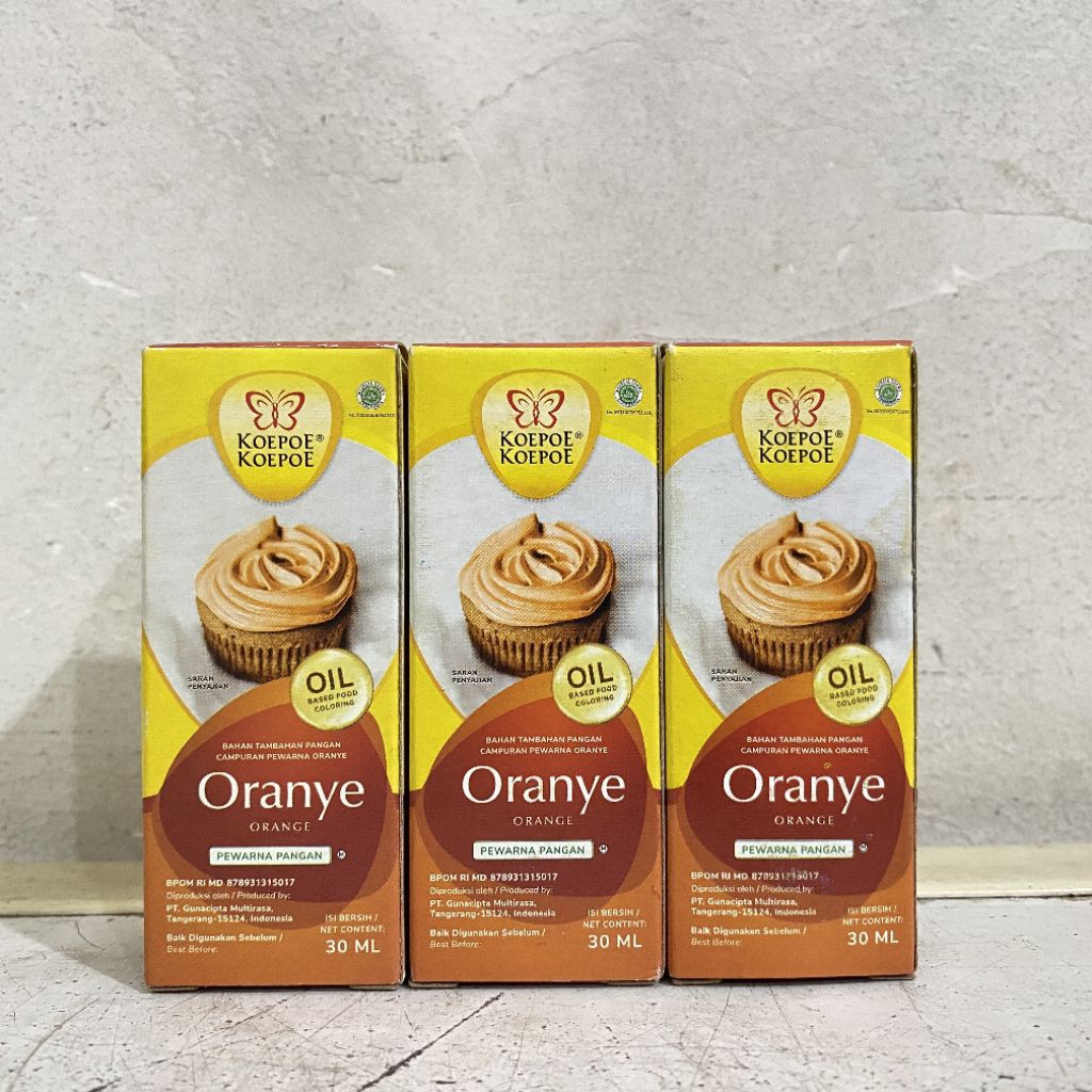 

Pewarna oil base ORANYE / OREN koepoe koepoe 30 ml | pewarna makanan | pewarna oil base