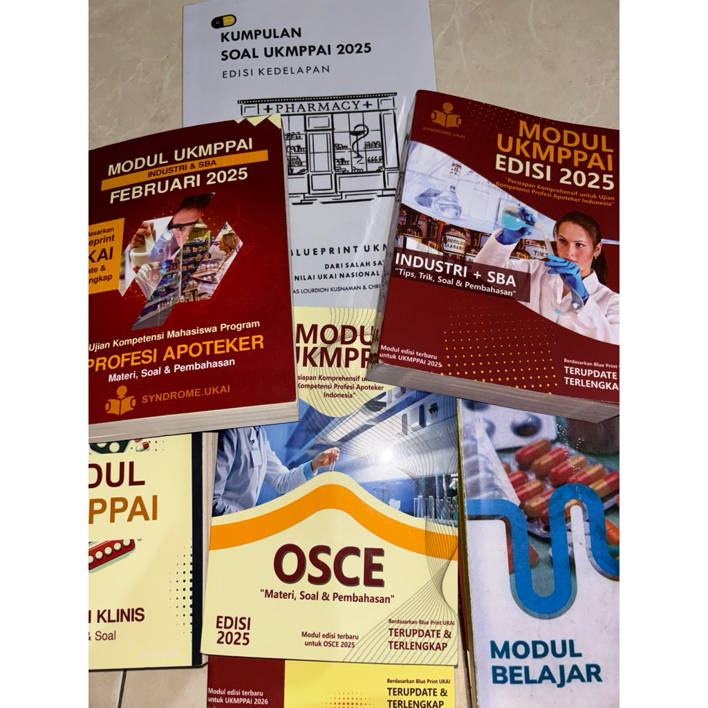 BUKU BELAJAR UKAI UKMPPAI OSCE MASUK APOTEKER INDONESIA