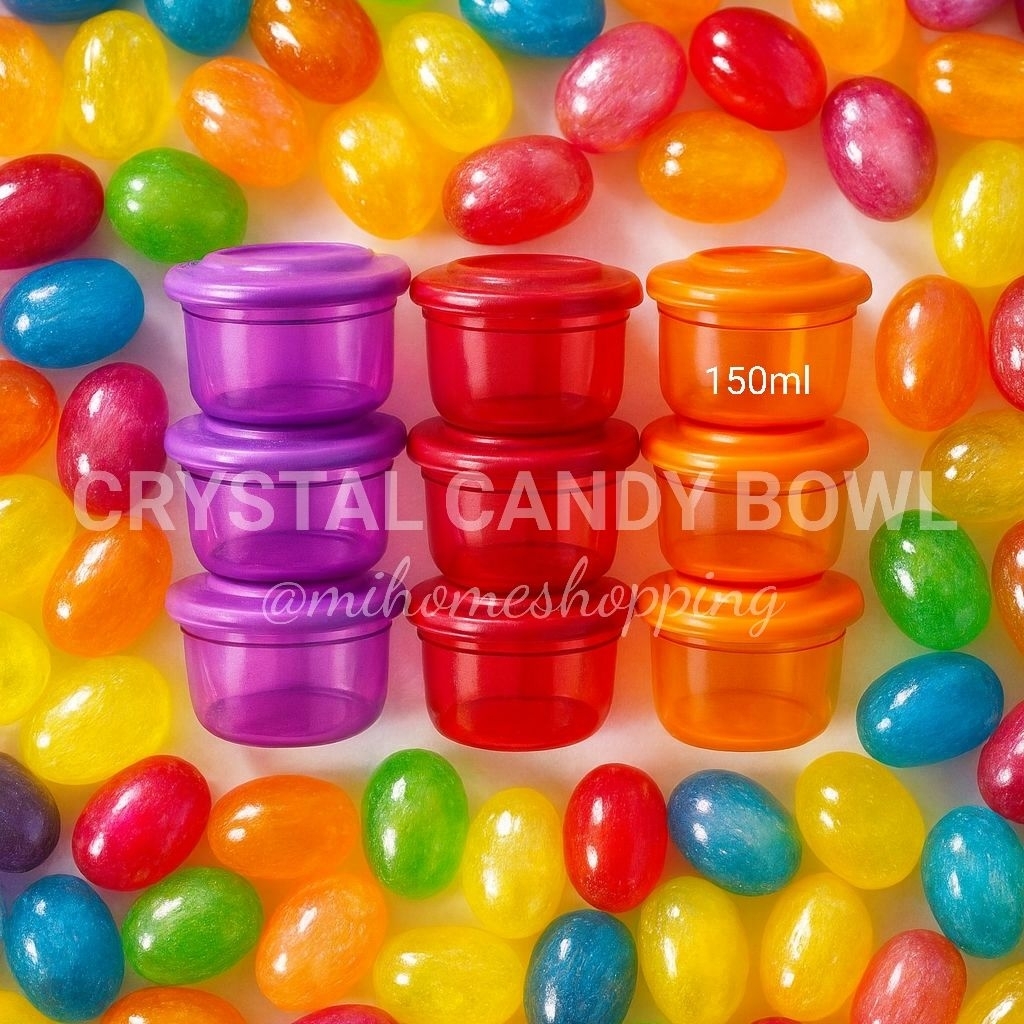 Tupperware crystal candy bowl 150ml mangkuk bening