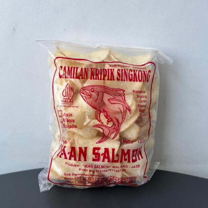 

Kripik Singkong Pohong Manis Cap Ikan Salmon