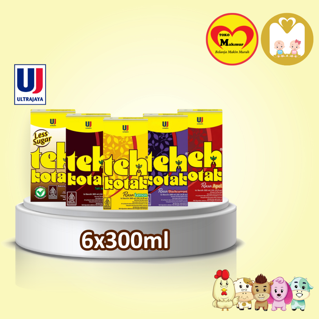 

Teh Kotak Rasa Apple / Blackcurrant / Lemon / Less Sugar / Melati 6 x 300ml (KHUSUS PENGIRIMAN INSTANT) / Toko Makmur Baby Shop