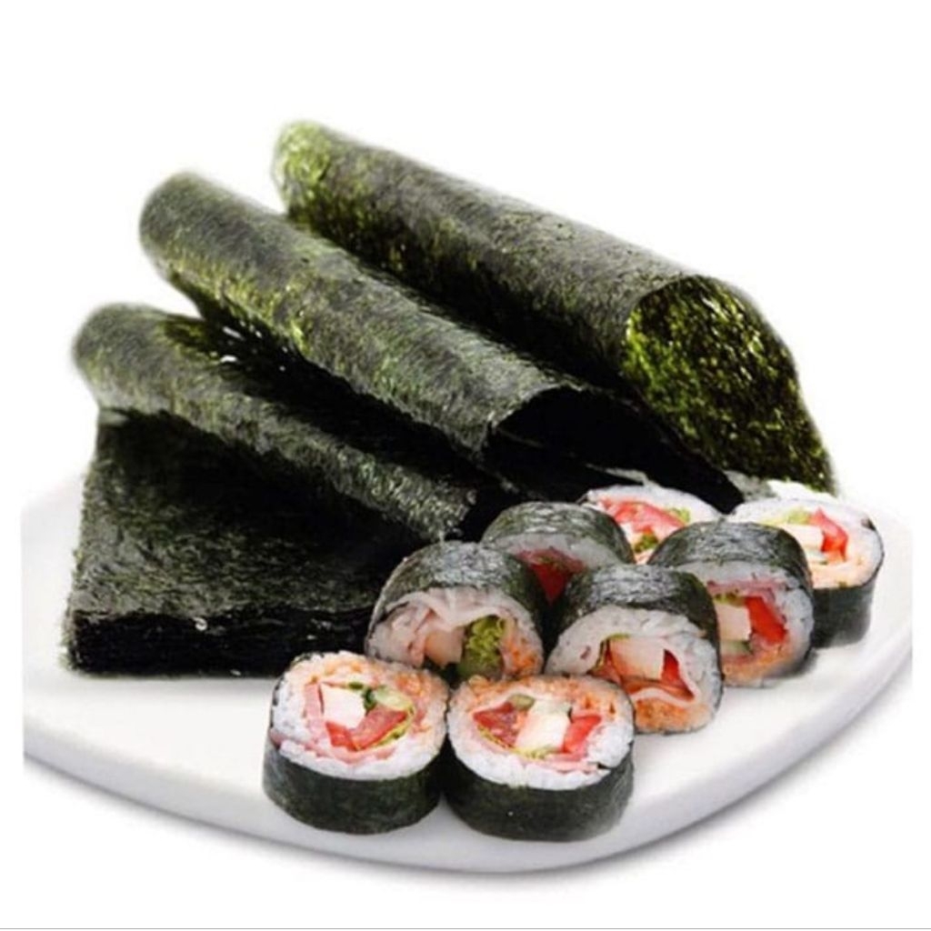 

KULIT SUSHI 10 LEMBAR / SUSHI NORI 10 LEMBAR /SUSHI NORI ROASTED SEAWEED