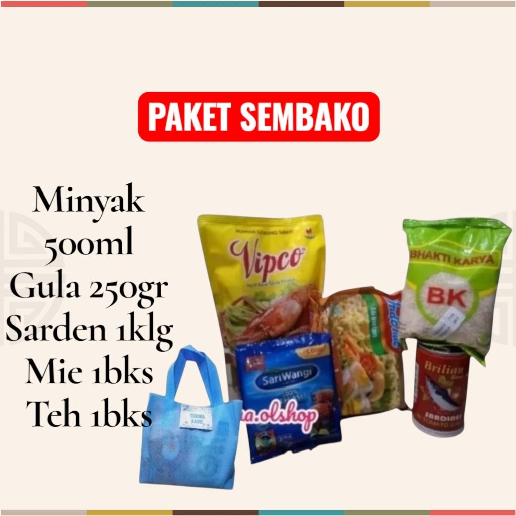 

Paket Sembako Hemat utk berbagai acara... free goodiebag